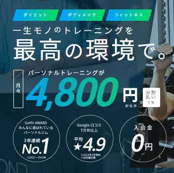 BEYONDのパーソナルジムのイメージ