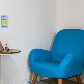 REMのパーソナルジムのトレーニングを受ける前のカウンセリングルーム