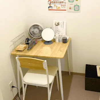 パーソナルジムRat 札幌店のパーソナルジムのトレーニングを受けた後の化粧室