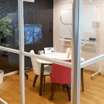 パーソナルジムASPI横浜店のパーソナルジムのトレーニングを受ける前のカウンセリングルーム