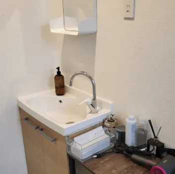 パーソナルジムRat横浜店のパーソナルジムのトレーニングを受けた後のパウダールーム