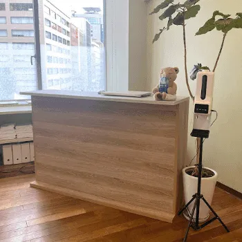 zen place pilates 三宮スタジオのピラティスのレッスンを受ける前の受付
