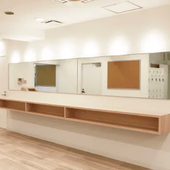 Rintosull 名古屋2店舗のピラティスのレッスンを受けた後のパウダールーム
