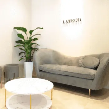 LATECO 札幌2店舗のピラティスのレッスンを受ける前の待合室