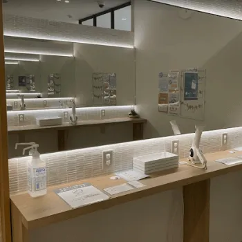 pilates K仙台PARCO2店のピラティスのレッスンを受けた後のパウダールーム