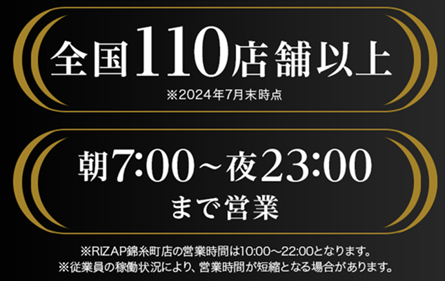 沖縄でおすすめのパーソナルジムライザップの店舗数と営業時間