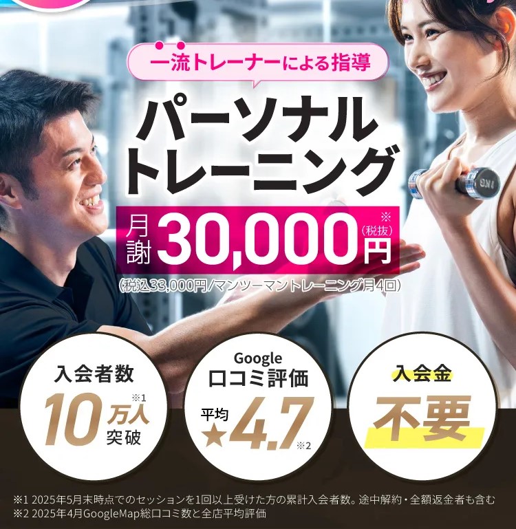 大阪でおすすめのパーソナルジムの24/7Workoutの特徴