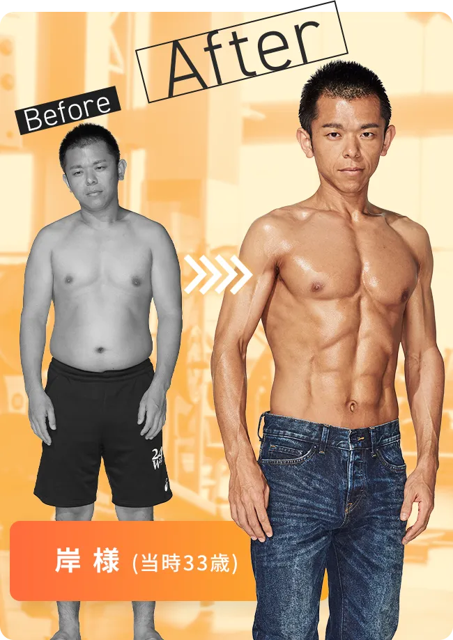 神戸でおすすめのパーソナルジム｜男性の変化し写真