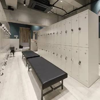 PILATES STUDIO noa 中野スタジオのピラティスのレッスンを受ける前のロッカールーム