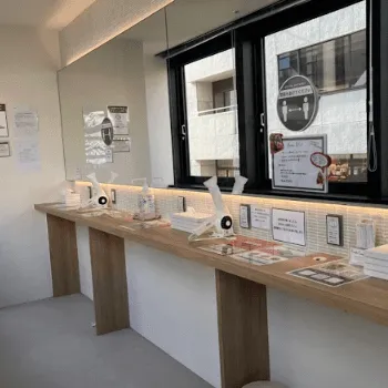 pilates K 池袋店のピラティスのレッスンを受けた後のパウダールーム