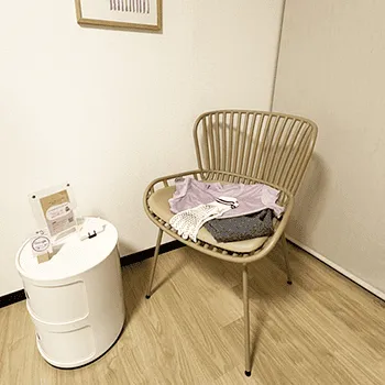 YUZUのピラティスのトレーニングを受ける前の待合室