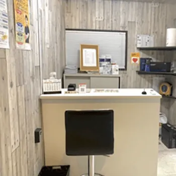 24/7ワークアウト 北千住店のパーソナルジムのトレーニングを受ける前の受付