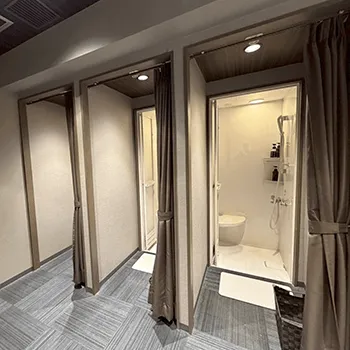 RIZAP 北千住店のパーソナルジムのトレーニングを受けた後のシャワールーム