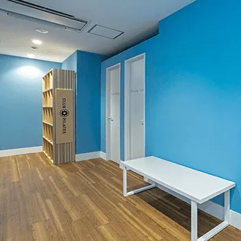 CLUB PILATES 埼玉4店舗のピラティスのトレーニングを受ける前の待合室
