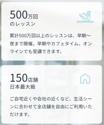 世田谷区でおすすめのピラティスzen place pilatesの実績と店舗数