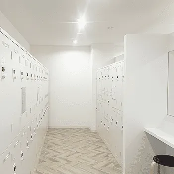 zen place pilates 静岡のピラティスのトレーニングを受ける前の更衣室