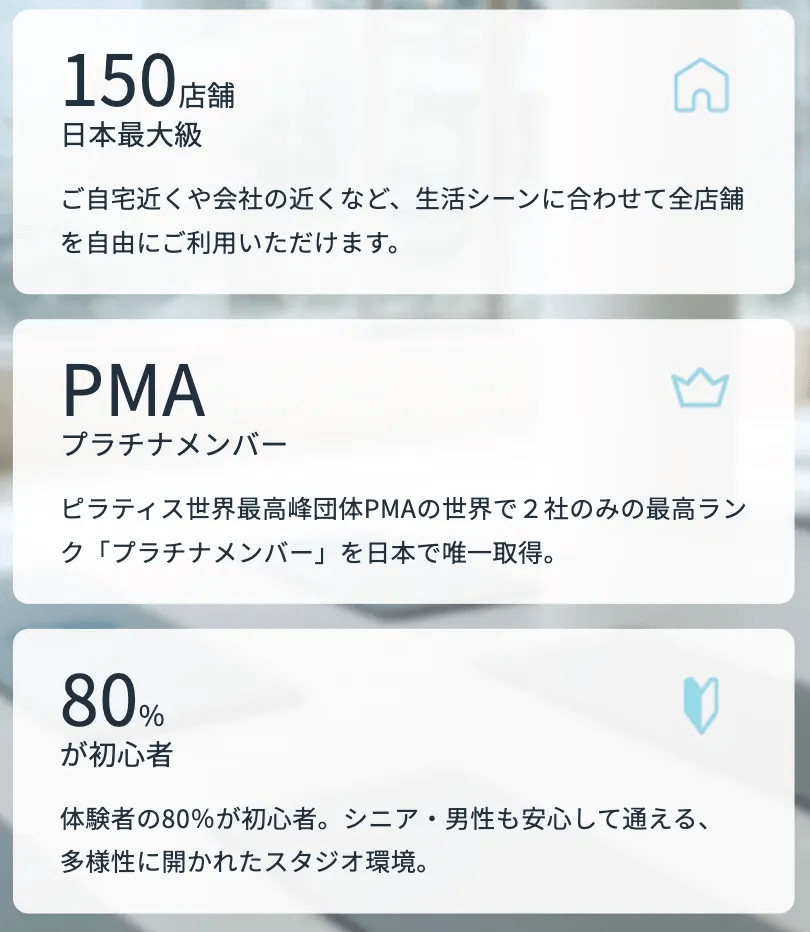 葛飾区のzen place pilatesの実績
