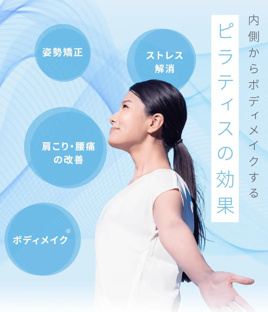 女性の立ち姿＜体に与えるピラティスの良い効果＞